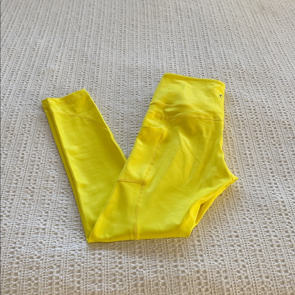 Zyia Active Metallic Yellow Leggings
